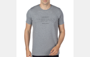 T-SHIRT BASIC RELIEF GRIS