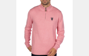 PULL CAMIONNEUR COQ ROSE